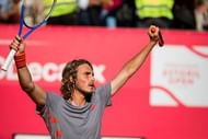 Stefanos Tsitsipas after beating Pablo Cuevas to win the ATP 250 event in Estoril